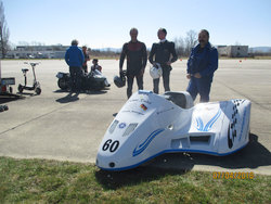 Matthias Ansorge und Dirk Lüttke am Windle Yamaha Gespannvom Team Riedel